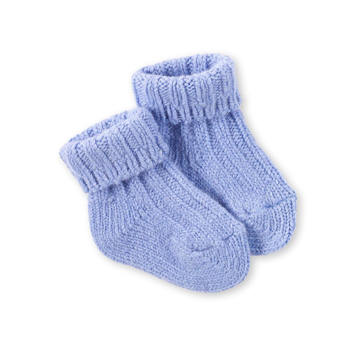 Baby Socken Kaschmir Himmelblau 0 - 6 Monate