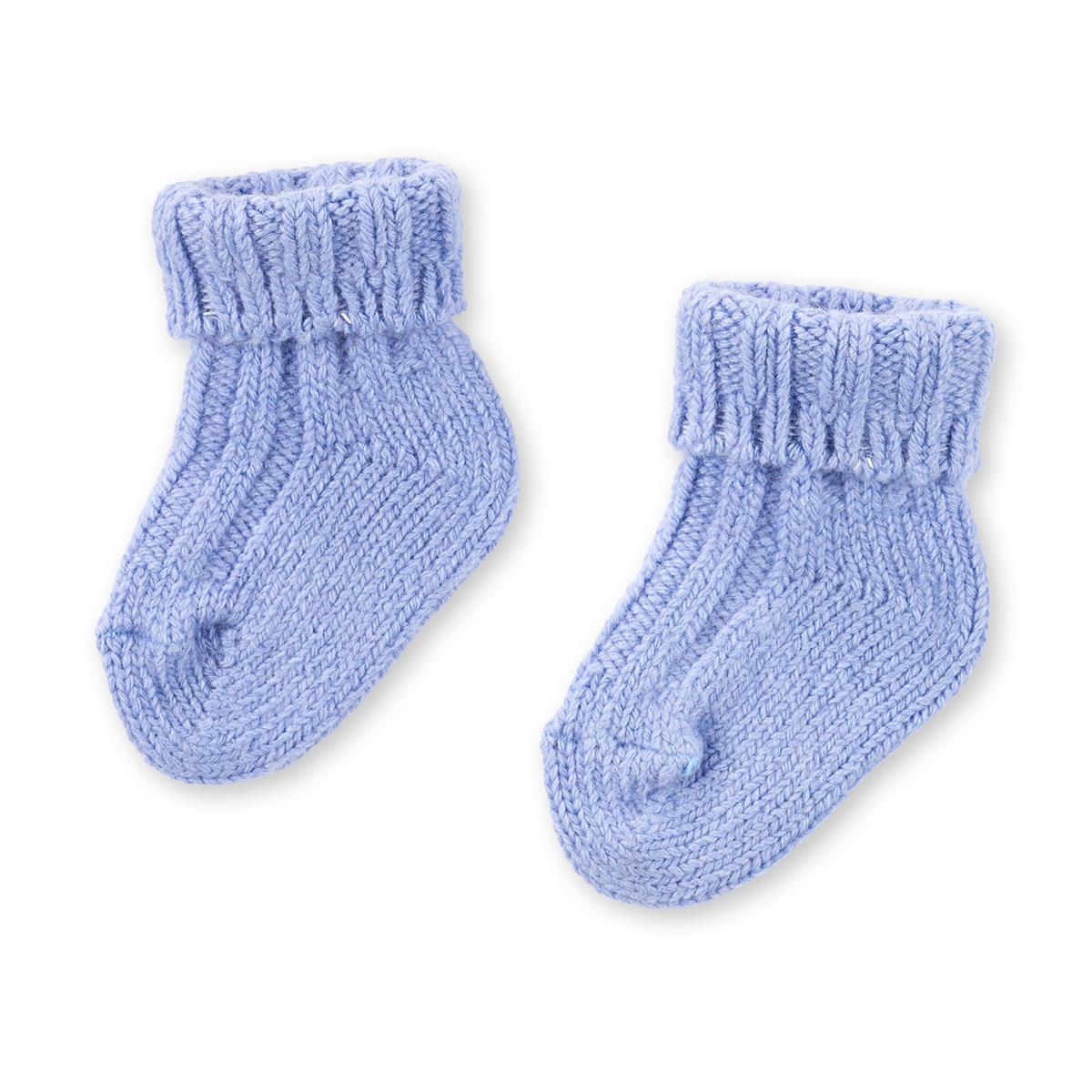 Baby Socken Kaschmir Himmelblau 0 - 6 Monate